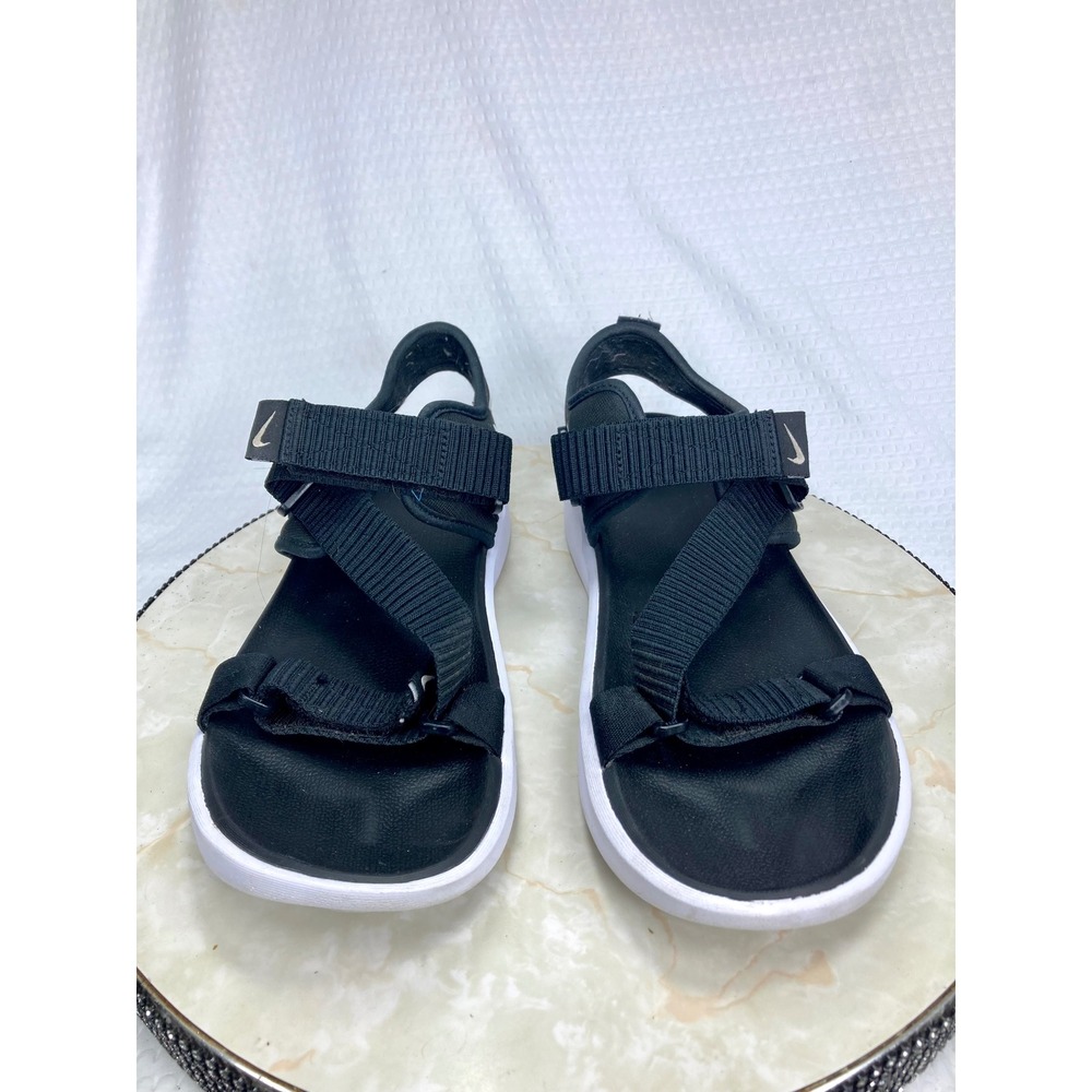 Nike Vista Strappy Sport Casual Sandals Women 10 Black White Adjustable Outdoor - Picture 4 of 14